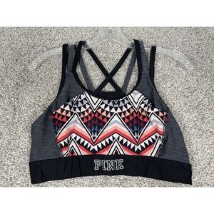 Victoria's Secret PINK Ultimate‎ Pushup Sports Bra Size Large Criss Cross Straps